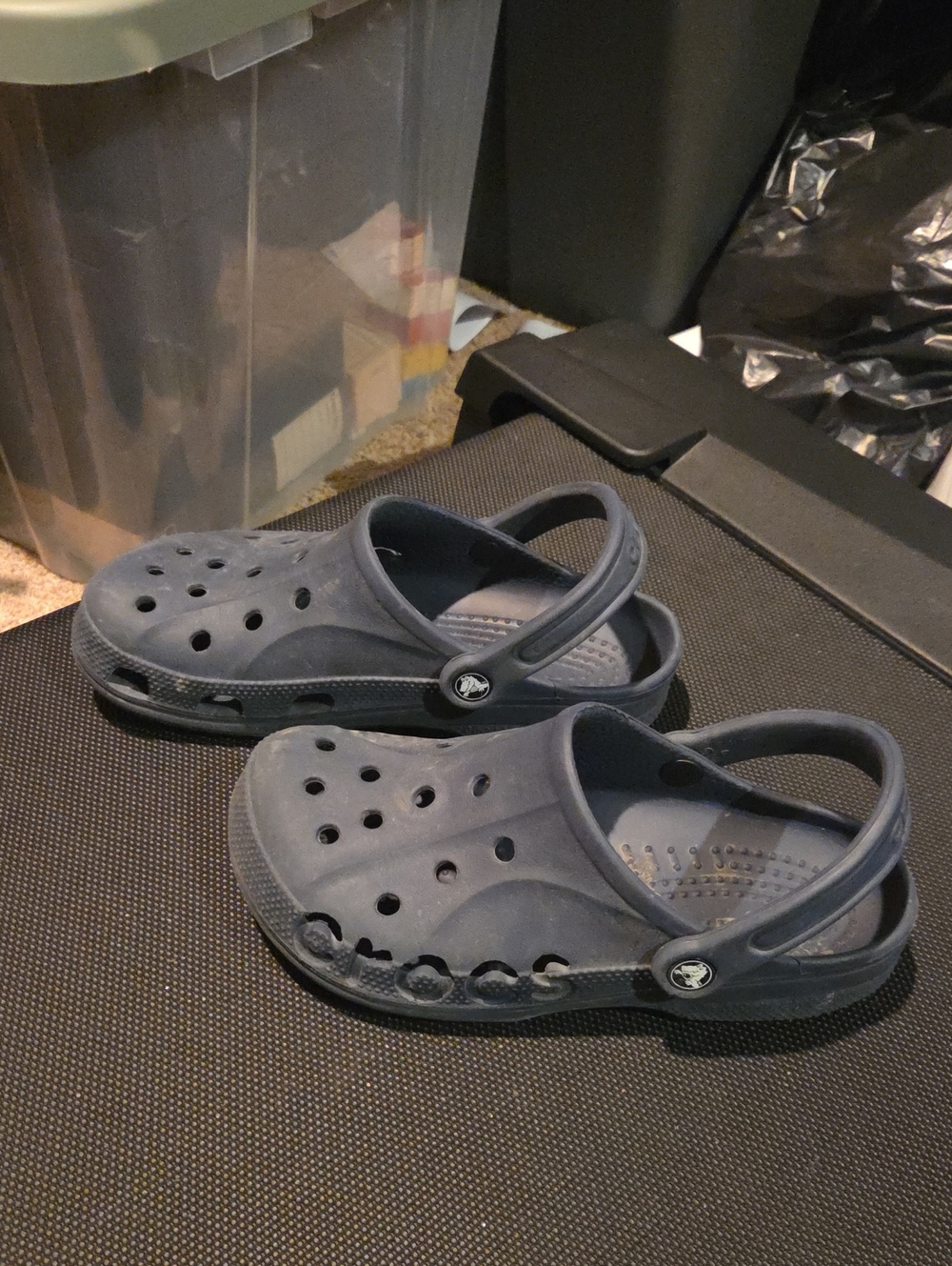 CROCS Kids Navy Blue Classic Clog Sandals